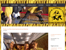 Tablet Screenshot of capoeiraangola.pl
